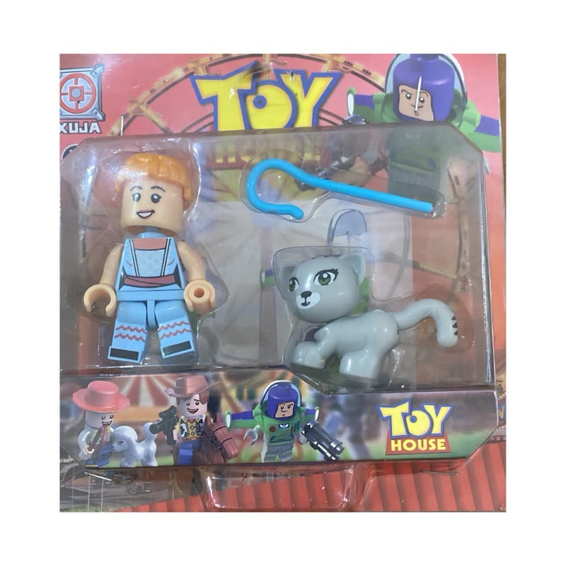 Boneco Lego Toy House / Brinquedo Bo Peep com acessorios / Boneco Minifigura tipo lego Toy House