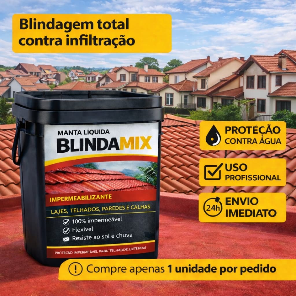Tinta Borracha 18kg Líquida - Reboco Laje Paredes Super Proteção Impermeável Envio - 24H