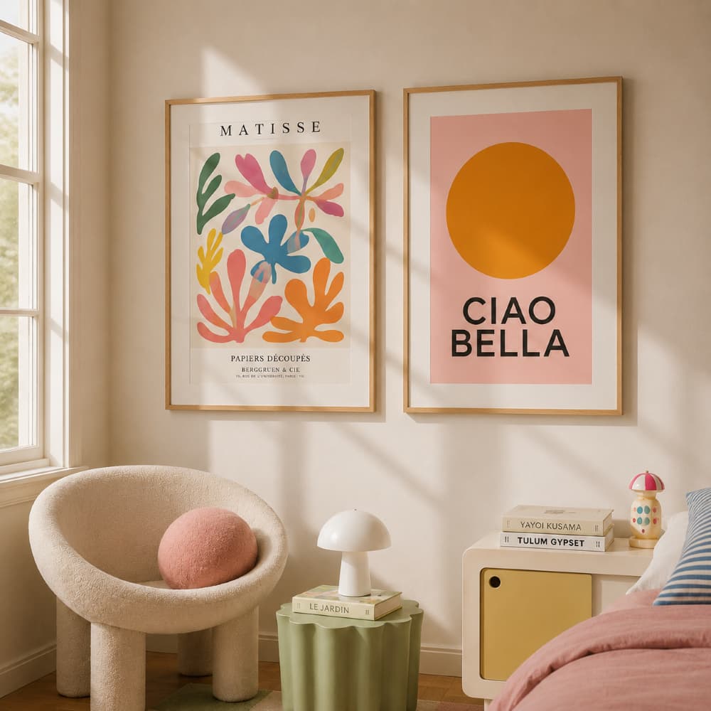 Kit 2 Quadros Decorativos Matisse Farm House Moderno