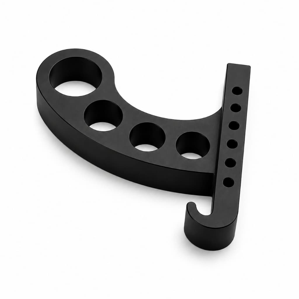 Suporte de Parede Para Capacete e Chaves Cor Preto Organizador Resistente
