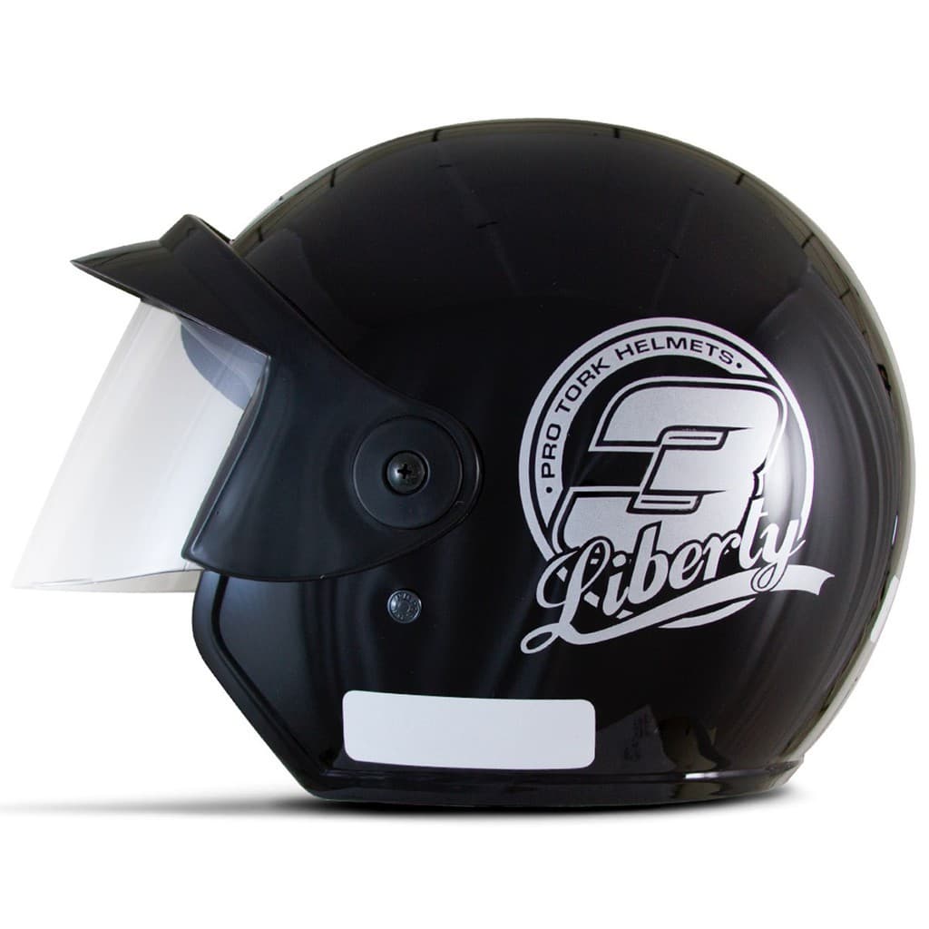 Capacete Moto Aberto Liberty 3 Preto Brilho - Pro Tork Motoqueiro