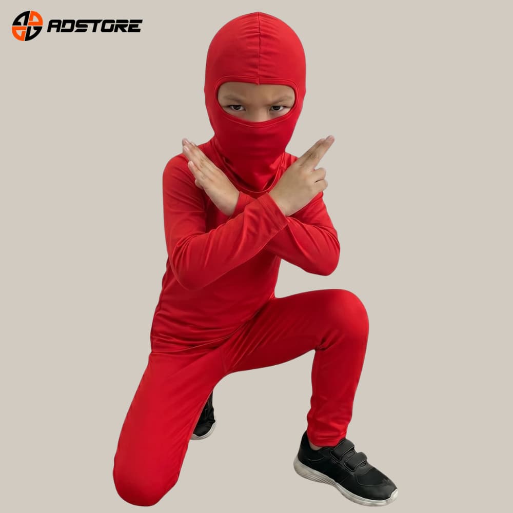 Conjunto Frio Infantil Segunda Pele Térmica + Touca Ninja ADSTORE