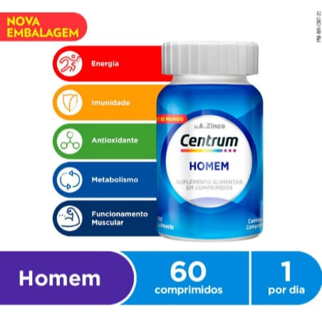 Centrum Essentials Homem de A a Zinco 60 comprimidos