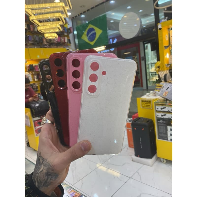 Capinha Samsung Galaxy S25 FE Anti Impacto TPU Premium Transparente/Colorida Proteção Total