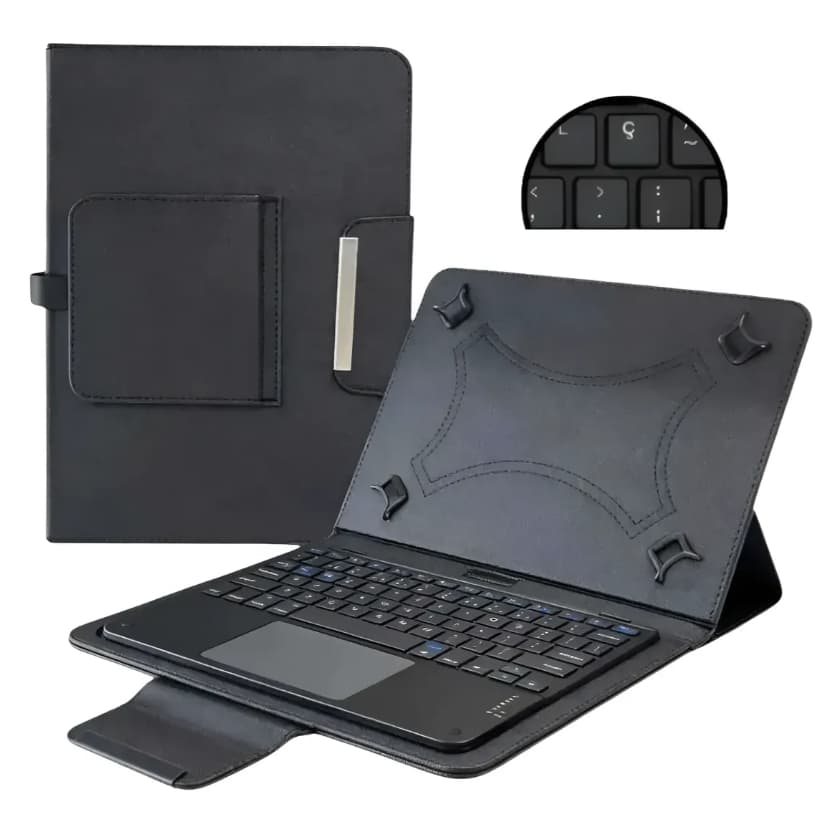 Capa Com Teclado Para Tablet Multilaser M10 Pro