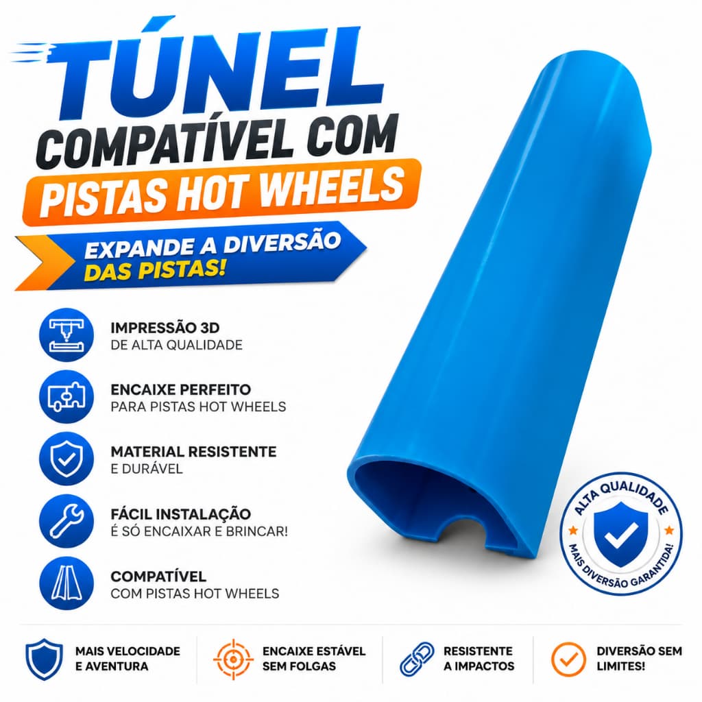 Túnel para Pista de Carrinhos Compatível com Hot Wheels (COMPRA NOS DIAS ÚTEIS ENVIO NO MESMO DIA)