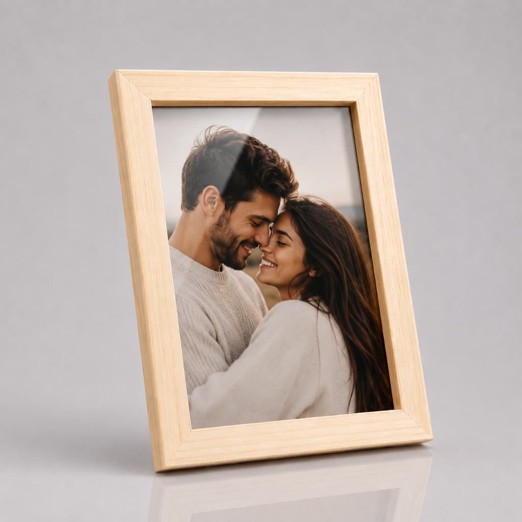 Moldura 20x15 cm Com Vidro e Foto