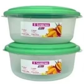kIT POTE SANREMO VAC FREEZER  REDONDO C/2UN 530 ML REF.545/2 NAS CORES , VERDE, VERDE AGUA E CAPUCCINO