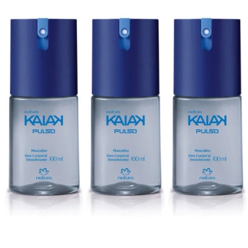 KIT COM 03 REFIS DE DESODORANTES KAIAK PULSO 100ML