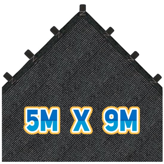 Lona Sombretela 80% 5X9 Carreteiro Caminhão Tela Sombrite Carro Janela Canil Cobertura Retrátil