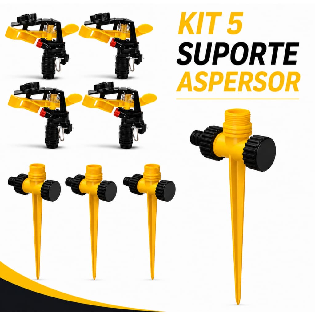 Kit Suporte Aspersor Setorial de Irrigação Jardim Gramado - Oferta