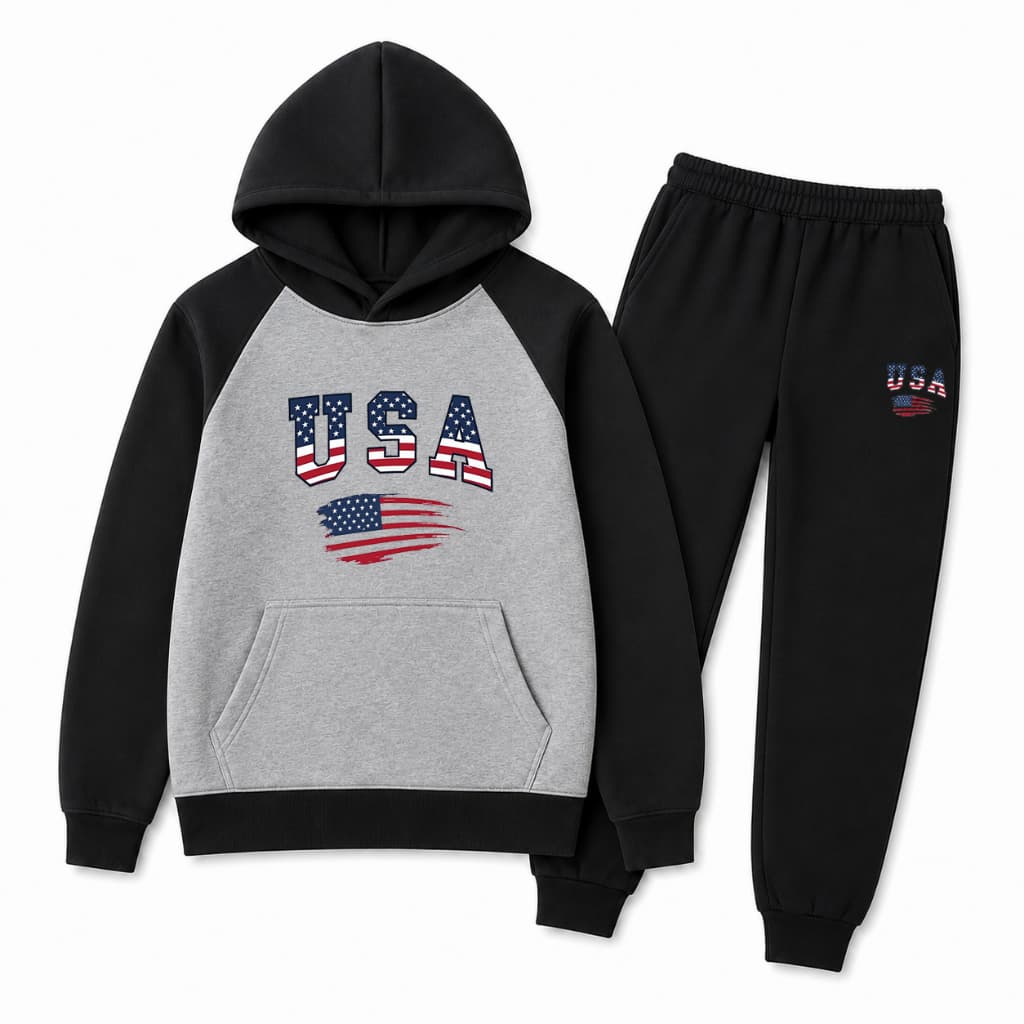 Conjunto Infantil Menino Moletom e Calça Confortavel Inverno