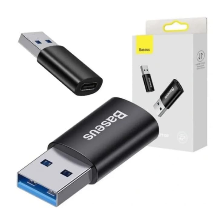 Adaptador OTG Baseus Usb 3.1 Macho Para USB-C Fêmea