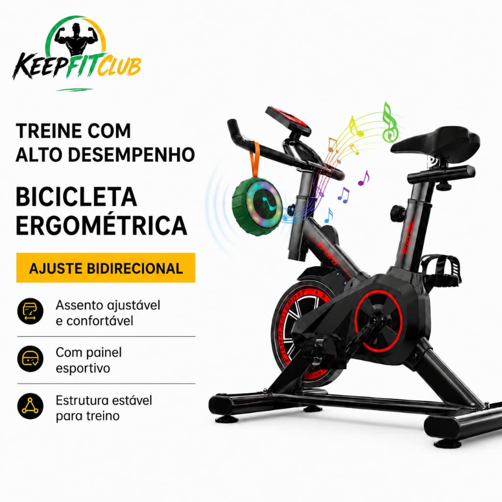 Keepfit Bicicleta Spinning Profissional para Treino Cardio em Casa e Academia