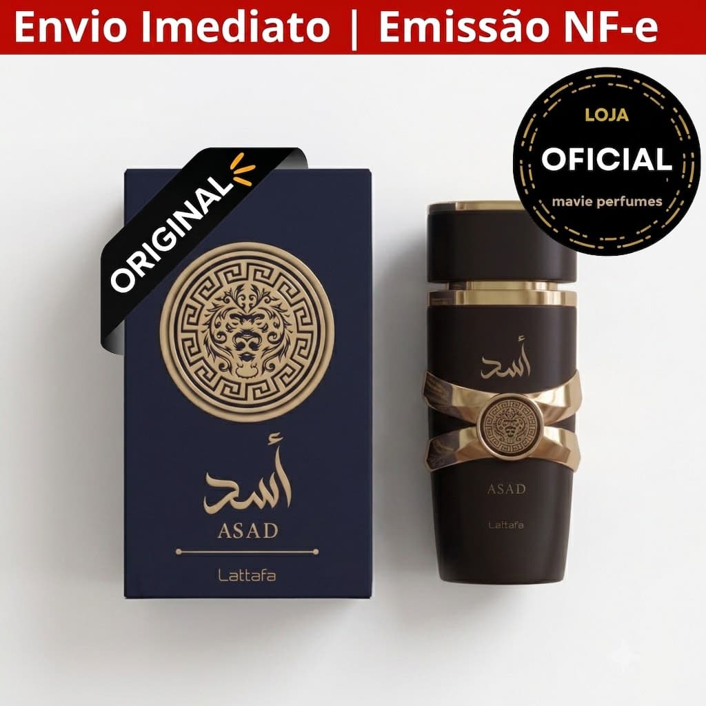 🔥Frete Grátis Perfume Arabe Original Lattafa Asad Edp  - 100ml