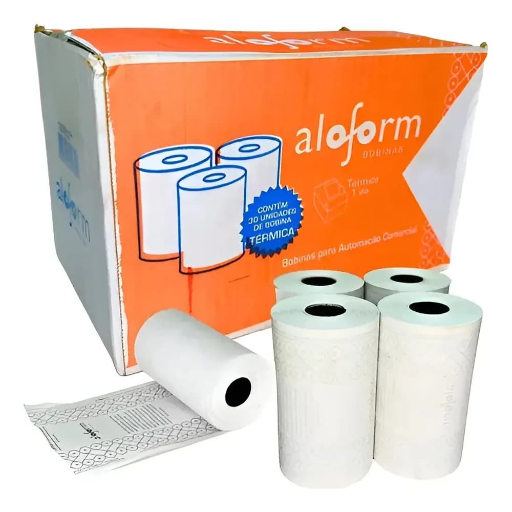 BOBINA TERMICA 80X40MTS CX COM 30 UN ALOFORM