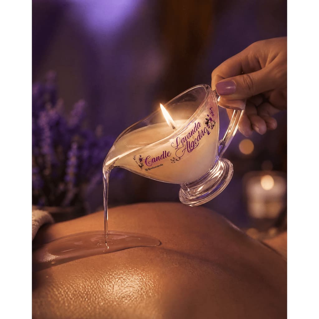 Vela para Massagem Lavanda|Algodão