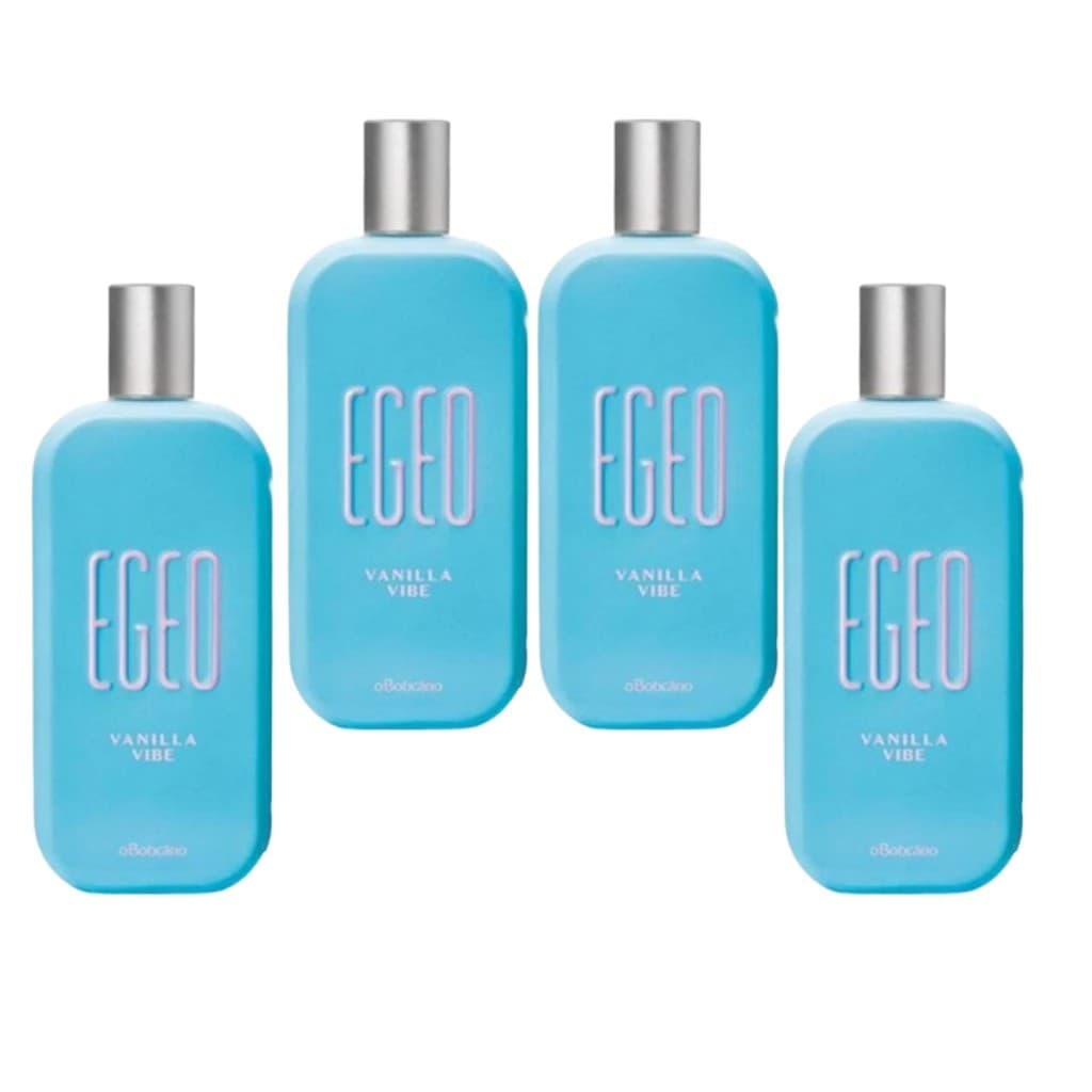 Kit 4 Perfumes Egeo Vanilla Vibe Feminino com 100ml