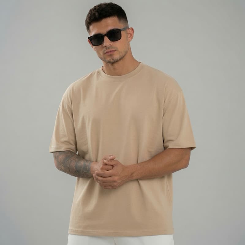 Camiseta Oversized Premium Masculina Over Lisa Estilosa