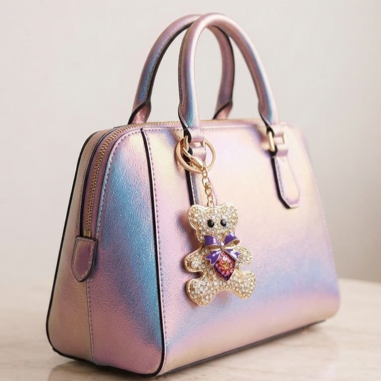 CHAVEIRO LUXO URSINHO - STRASS - 1 UNIDADE