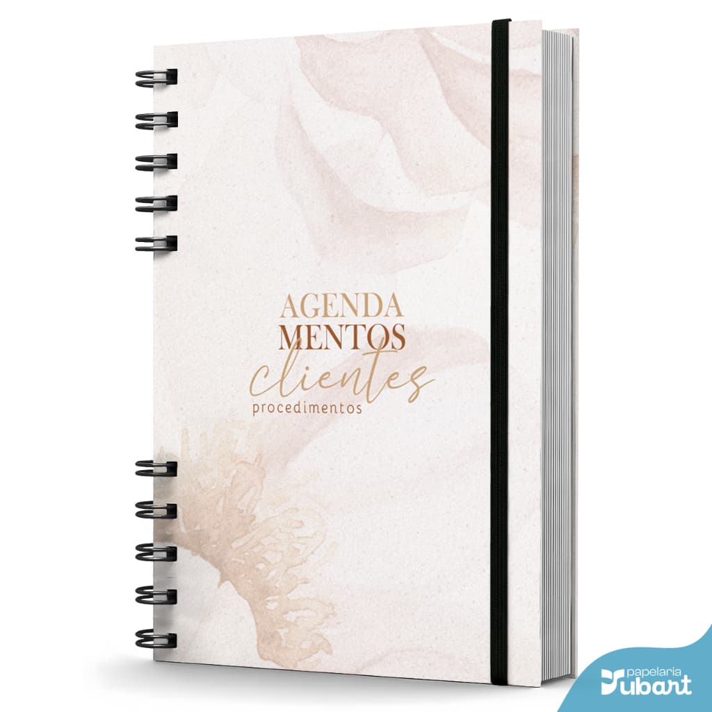 Agenda Agendamentos Clientes Não Datada Capa Dura Beauty