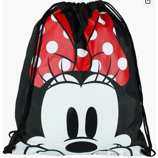 Mochila Saco Mickey e Minnie Sacolinha da Disney Mickey Mouse e sua Turma