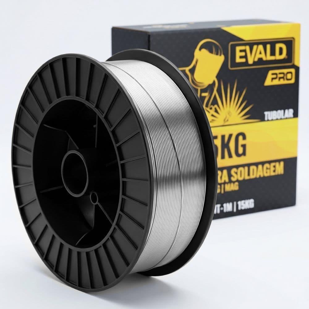 Arame para Solda MIG 1.6 MM TUBOLAR E71T-1C Rolo com 15 KG EVALD