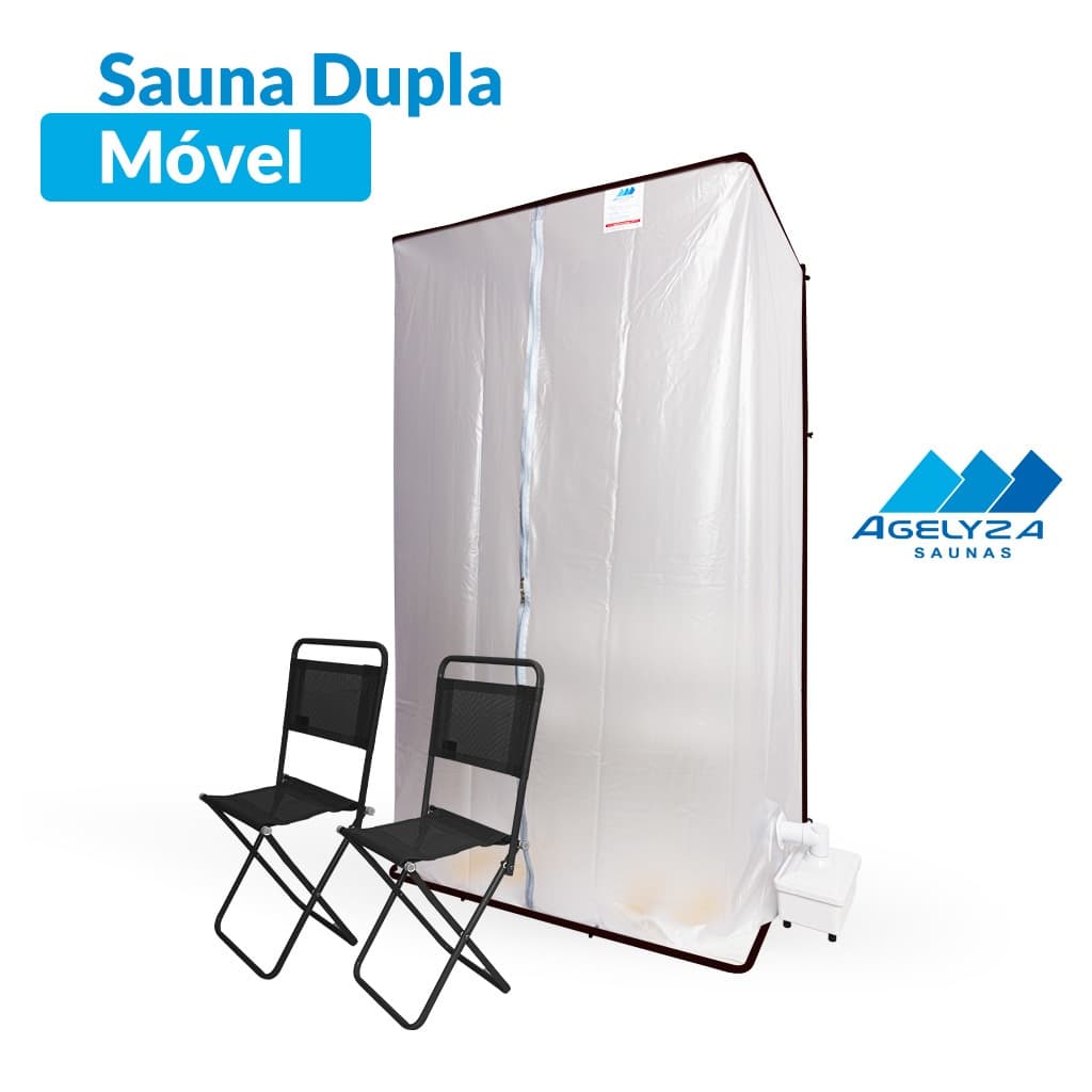 Sauna Residencial Dupla Móvel/Portátil