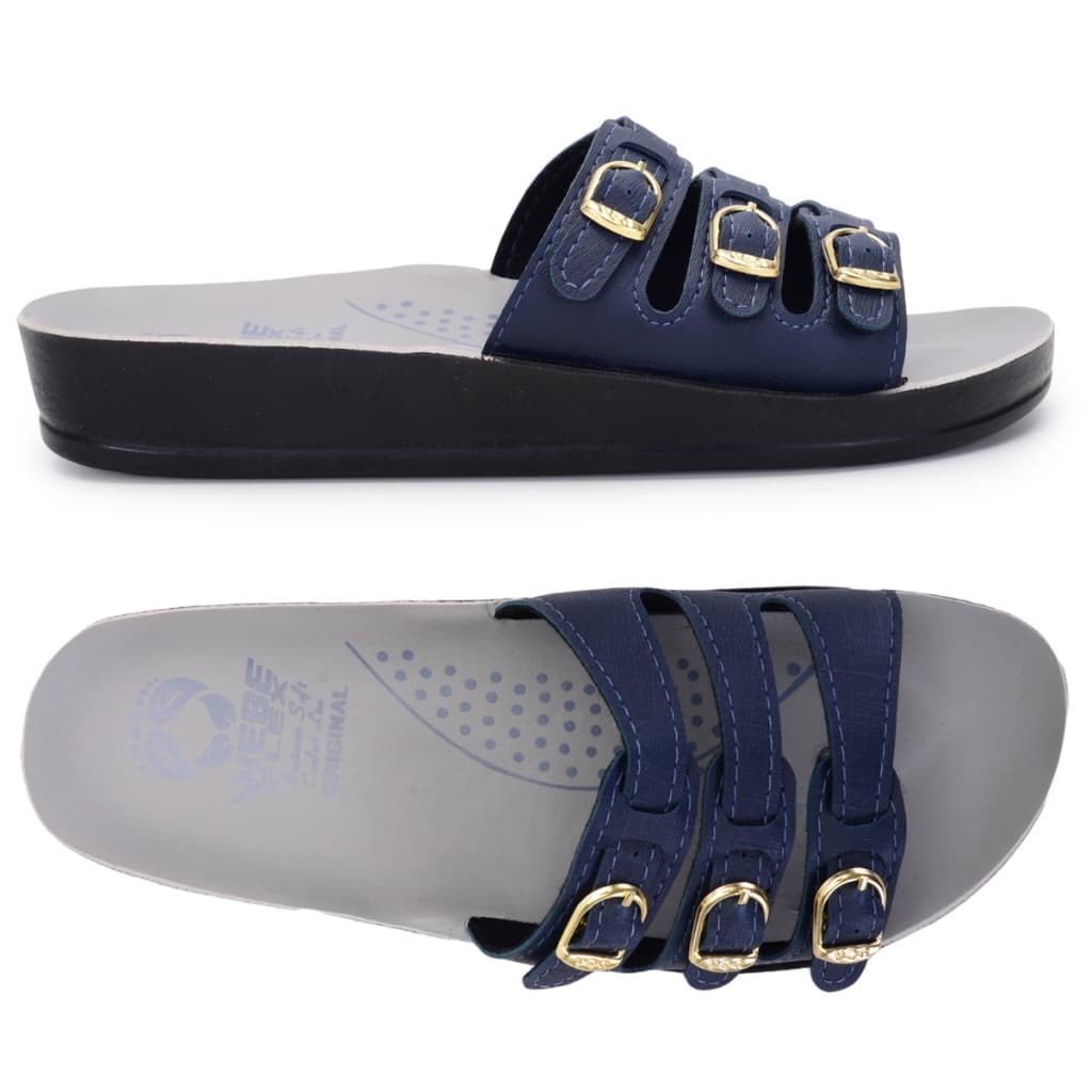 Chinelo Feminino Ortopédico WebeFlex Macio Confortável Calçado Ideal Para Dores Pés Diabéticos Fascite Plantar Esporão