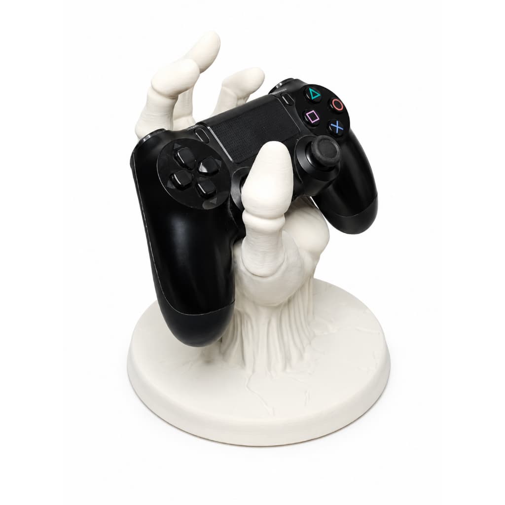 NOME DO PRODUTO  Suporte Gamer Mão Zumbi para Controle PS4 / PS5 – Organizador Decorativo Geek