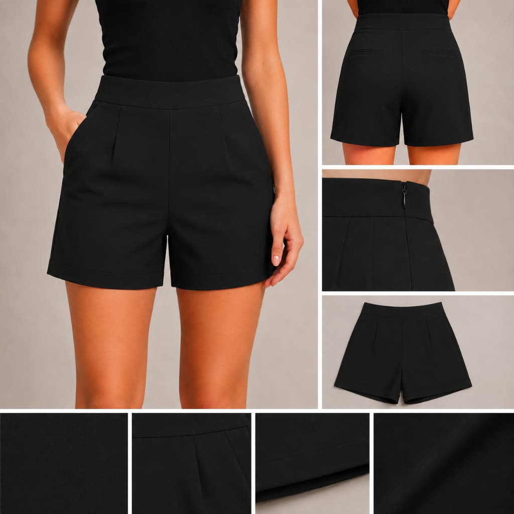Short feminino - com botão e ziper confortavel para o dia a dia