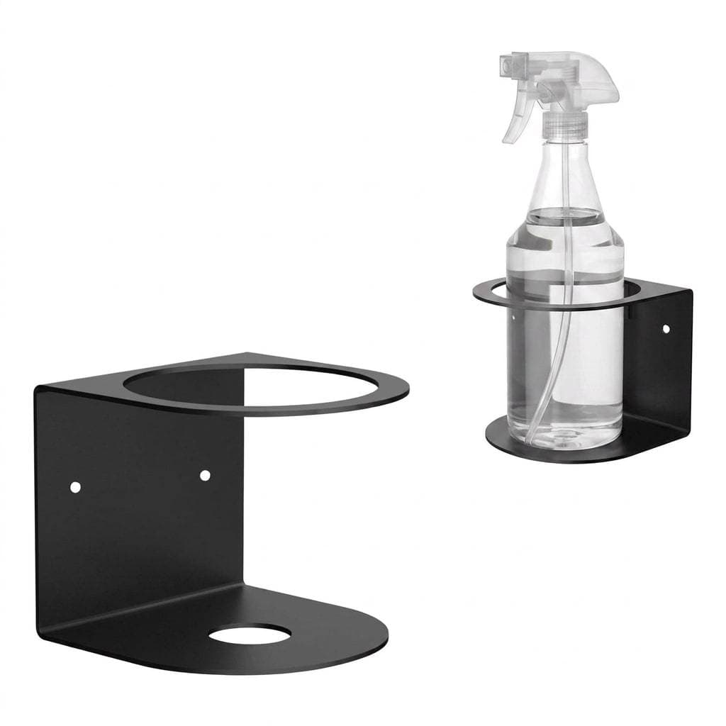 Suporte Parede Para Borrifador Spray Organizador Acrílico Preto