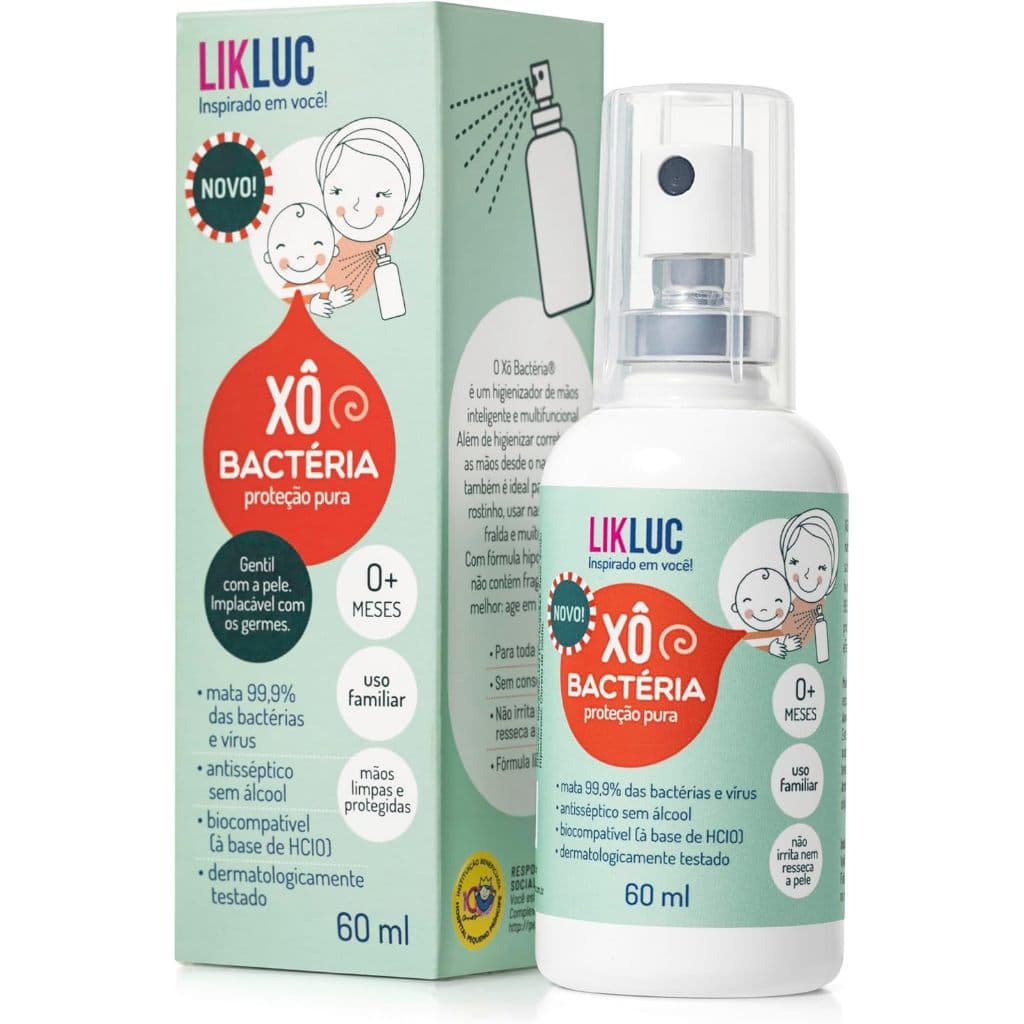 Likluc Xô Bactéria 0+ Higienizador antisséptico para bebês