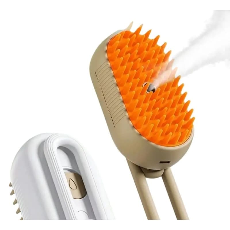 Escova a Vapor 3 em 1 para Cães e Gatos.