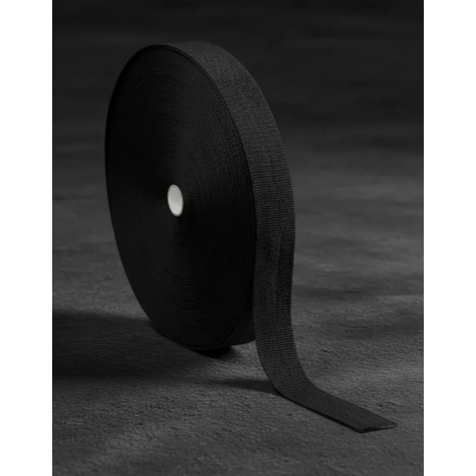 Cadarço Alça Ca Liso 25mm 50m Face Imports Preto melhor qualidade do mercado