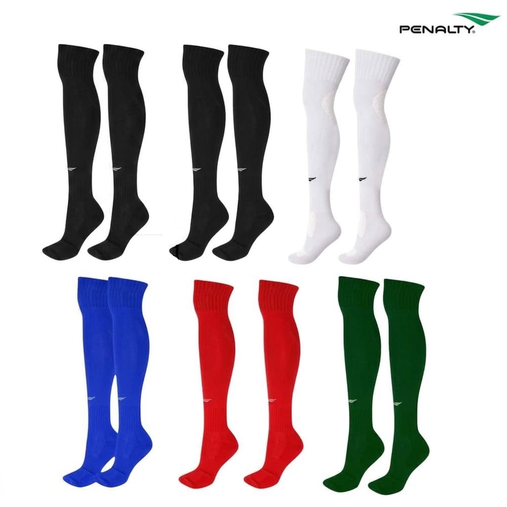 6 Pares Meião Esportivo Penalty Matis 26 ao 44 >Futebol Futsal Vôlei Basquete Corrida Handebol