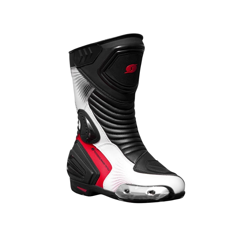 Bota Shiver Corsa Pro Masculina Cano Longo Motociclista com Proteção Preta para Moto