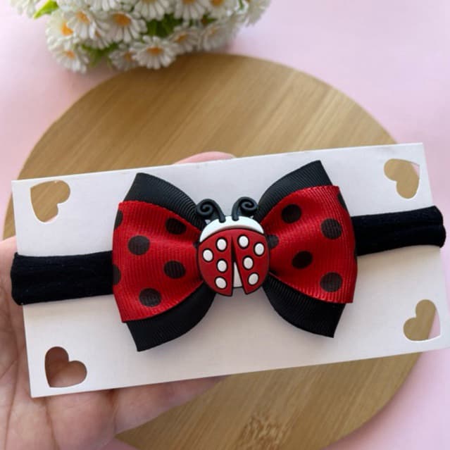 FAIXINHA PARA BEBÊ JOANINHA/PARZINHO JOANINHA/ LAÇO JOANINHA