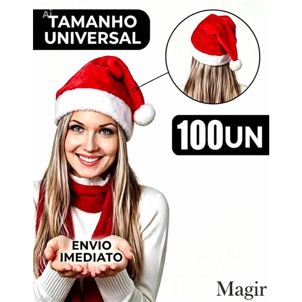 Gorro touca natalina Papai Noel natal oferta Mamãe Noel Atacado Enfeite Festa