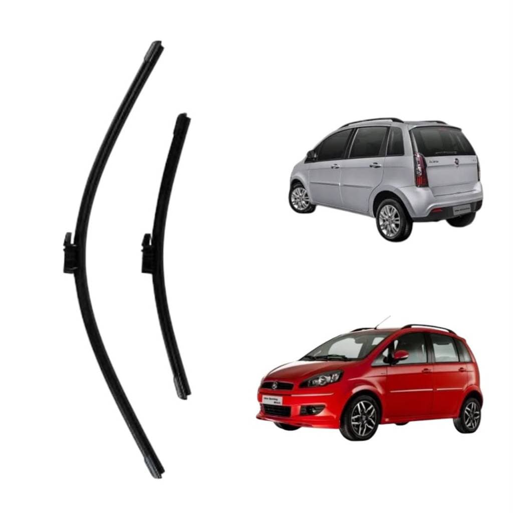 Kit Par Palheta Limpador de Para-brisa Dianteiro Fiat Idea 2011 a 2016