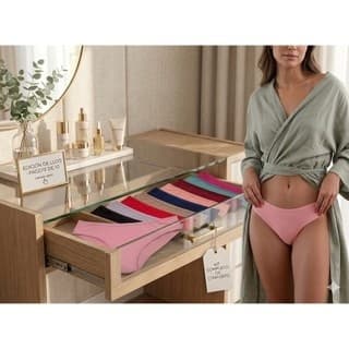 Kit 10 Calcinhas Feminina Algodão Tanga Lisa Macia Reforçada Informações Avantpro