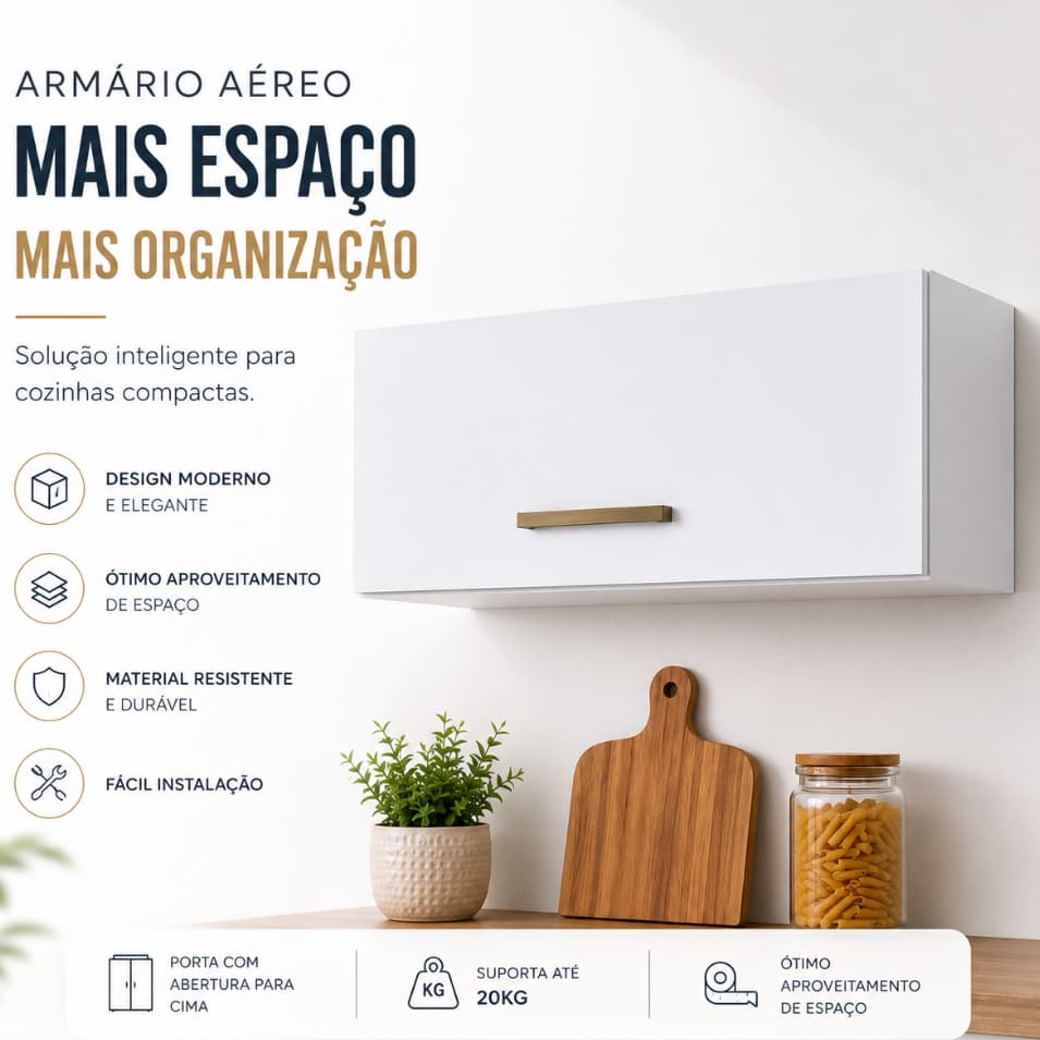 Nicho Atenas Decorativo para Sala, Quarto e Escritório – Organização e Estilo