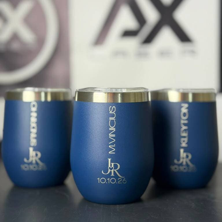 Kit 18 Copos cuia térmico personalizado a laser