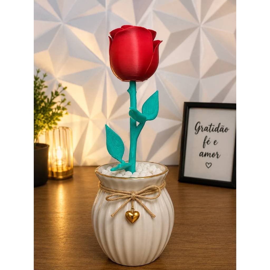 decoração de rosa realista