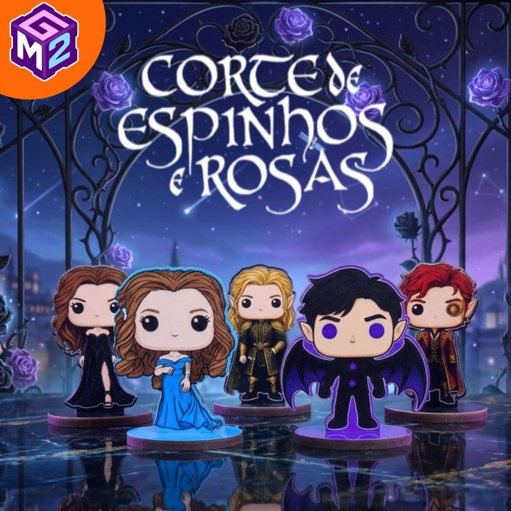 Kit Corte de Espinhos e rosas totem display de mesa combo com 5 | Decoração MDF