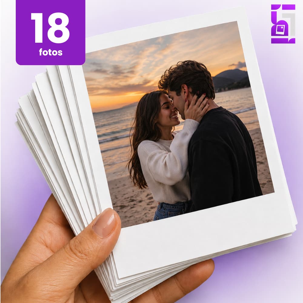 Mini Foto 18 Unidades - Cabe na capinha de Celular - Alta qualidade - Sem legendas