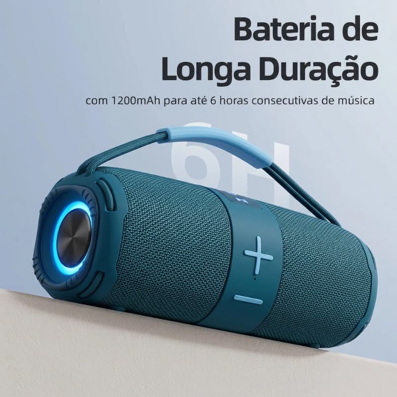 Caixa De Som Bluetooth 16W RGB LED TWS Alto falante Qualidade Portátil À Prova d'água-HY-668