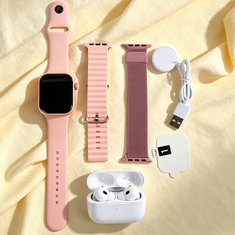 Conjunto 4 Em 1 Smartwatch i13 Fones De Ouvido Bluetooth Kit De Presente Comercial Digital Esportivo