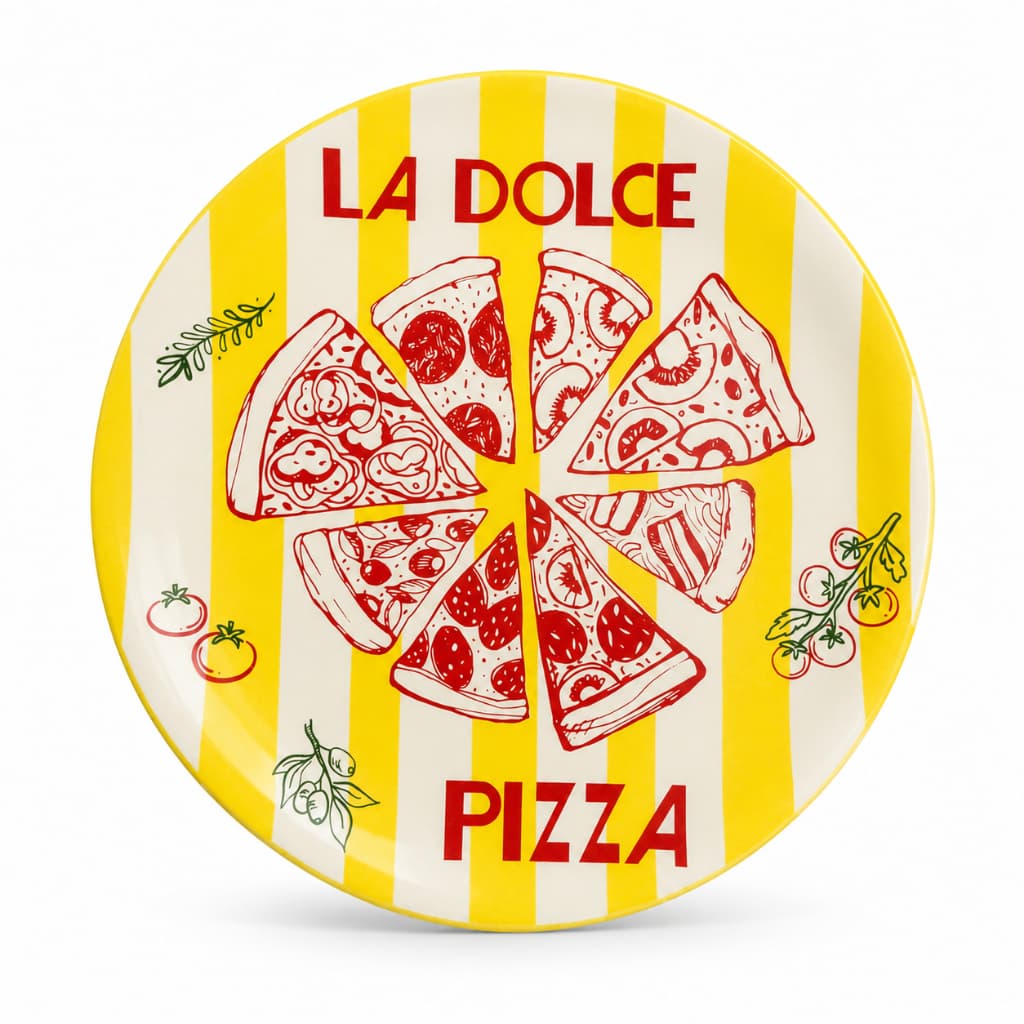 Prato Pizza Grande Redondo de Vidro 37,5 cm Mesa Posta Cozinha Restaurante Festa