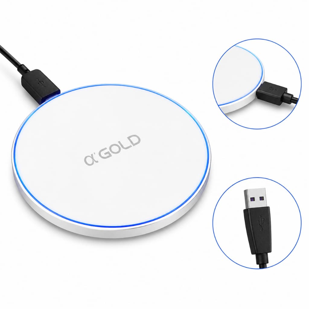 Carregador por Indução Magnético A'Gold 20W Qi Wireless Sem Fio Original